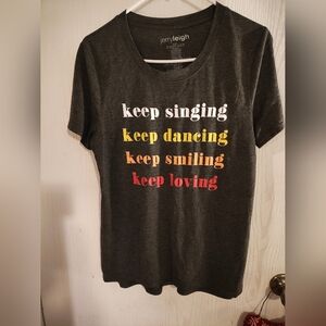 Jerry Leigh Charcoal Graphic Tee - Short Sleeve